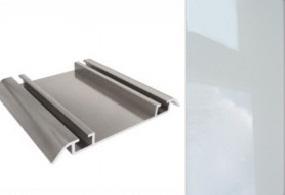 АЛ Белый глянец Нижняя направляющая 6м МП