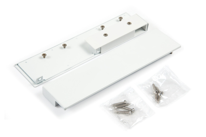 Держатель передней стенки СТАРТ высокого внутреннего с прямыми боковинами, белый BOYARD (20)