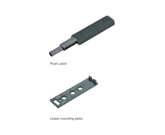 Механизм Push Latch TeraBlack (линейная монтажная планка) TITUS