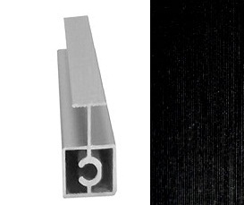 АЛ Черный БРАШ Рамка средняя 6м (к узкой системе) KP-341P