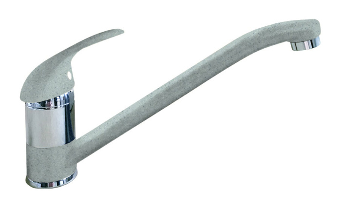 Смеситель для кухни Quarz прямой d-35 мм серый 321 GRANFEST