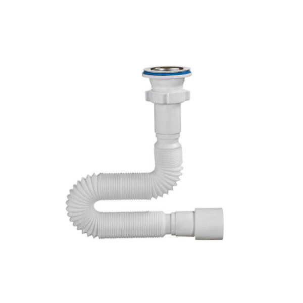 Сифон Владикс для мойки 1,5 без колена для накладной мойки