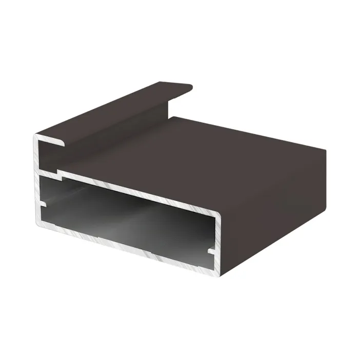 Профиль алюминиевый для фасадов широкий (черный гладкий) 6м Premial