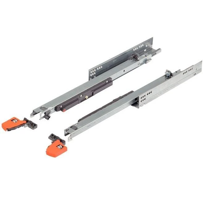 Направляющие скрытый монтаж TANDEM 45x250 с дов. Blumotion 17-19мм BLUM (замок выпис отдельно)