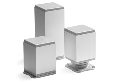 Опора рег пластик H 50 8 металлик (квадрат) уп.220