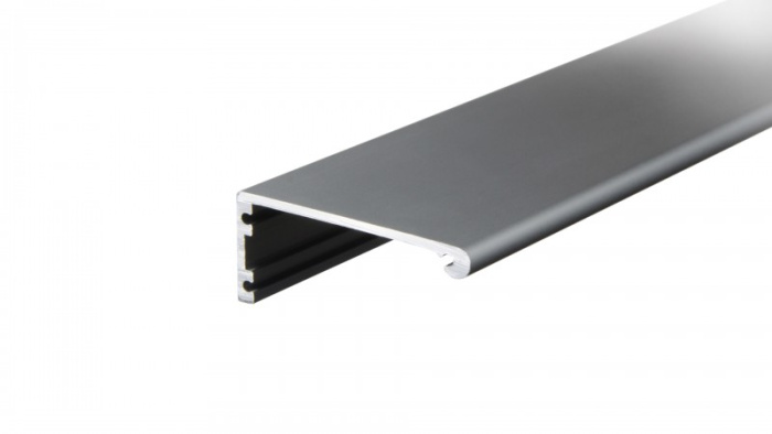 Ручка-профиль 101GR накладная (серый)  3м, BOYARD (20)