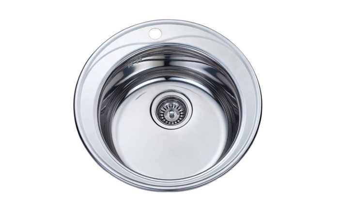Мойка 490*170*0,6мм круглая с сифоном Китай (15)МП