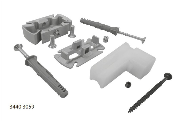 Суппорт поперечного крепления профиля цв.алюминий  STILOS Италия