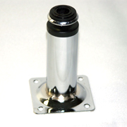 Ножка 30*100 хром, на металлической  площадке (уп.-100шт)