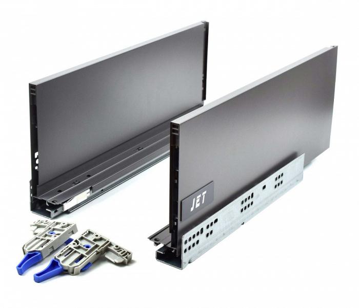 Ящик JETBOX ULTRA Push Open Н-170 с дов. полн. выдв. 400мм антрацит