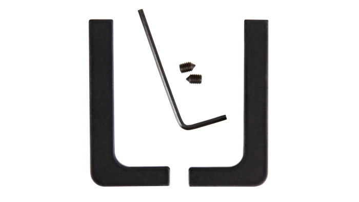 Комплект закрытых заглушек 051GOLA профилю L (лев+прав), черный матовый BOYARD