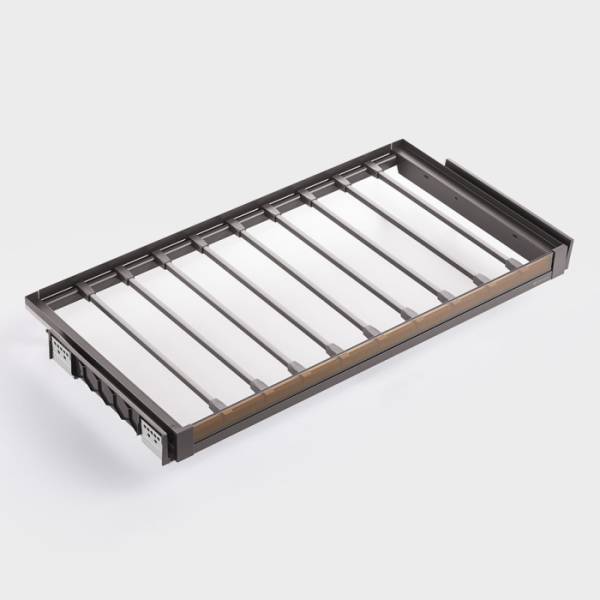 Вешалка для брюк 550*465*70 со стекл панелью, полн. выдв с довод. цвет Naka, Unihopper