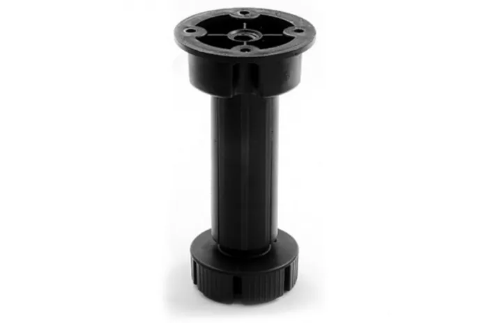 Опора кухонная регулируемая 130х160мм, черная б/клипсы (200шт)