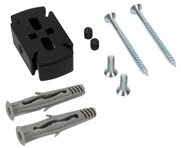 Крепление к стене/потолку, матовый черный STILOS Италия