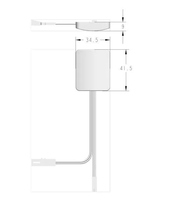 Выключатель сенсорный, скрытого монтажа с диммером,  JET