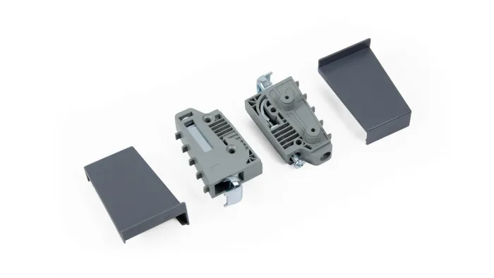 Навес для мебели BOYARD CH07 в верхнюю базу, графит (комплект навесы левый+правый+заглушки) вывод