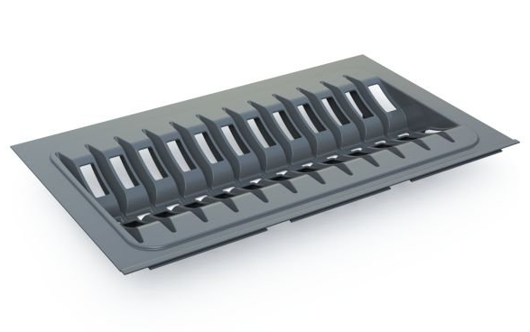 Лоток для тарелок 290*480-420*45 Mesan TrayBond, антрацит