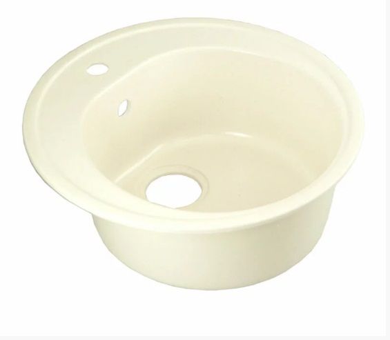 Мойка 500*500 круглая 01 Белый (Пломбир)