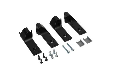 Полкодержатель для полок черный матовый STILOS (Италия) (компл.-2шт)