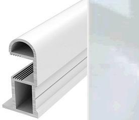 АЛ Белый глянец Ручка С 5,4м 1,2мм ТИП 4 (узкая 630) МП