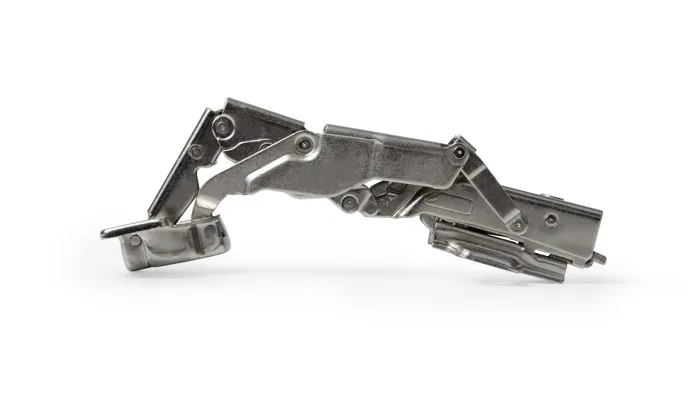 Петля накладная с доводчиком 155* Clip-On 603А с 0 вхождением двухходовая с планкой FLEX BOYARD