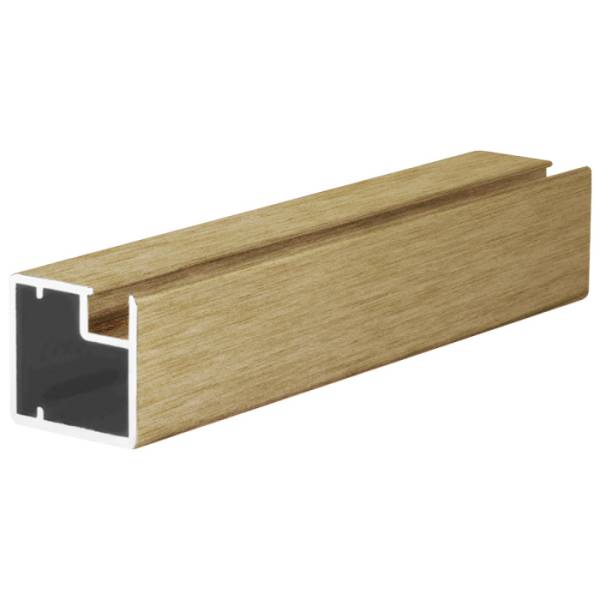 Профиль алюминиевый для фасадов узкий (латунь браш) 6м 1932