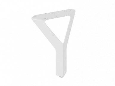 Опора для мебели H-150мм, белая Гамма пр-во Россия (уп.-20шт)