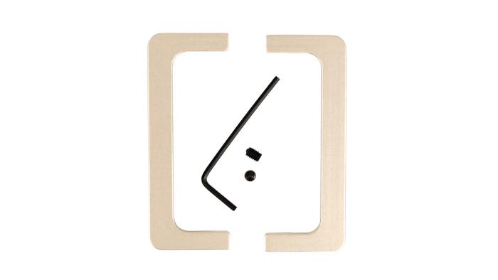 Комплект закрытых заглушек 050GOLA профилю С (лев+прав), золото сатин BOYARD