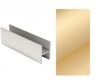 АЛ Матовое золото роз. Рамка средняя без винта 6м, анод МП