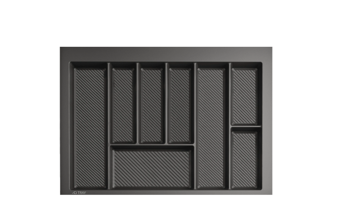 Лоток для ложек и вилок 700 мм AQ TRAY графит