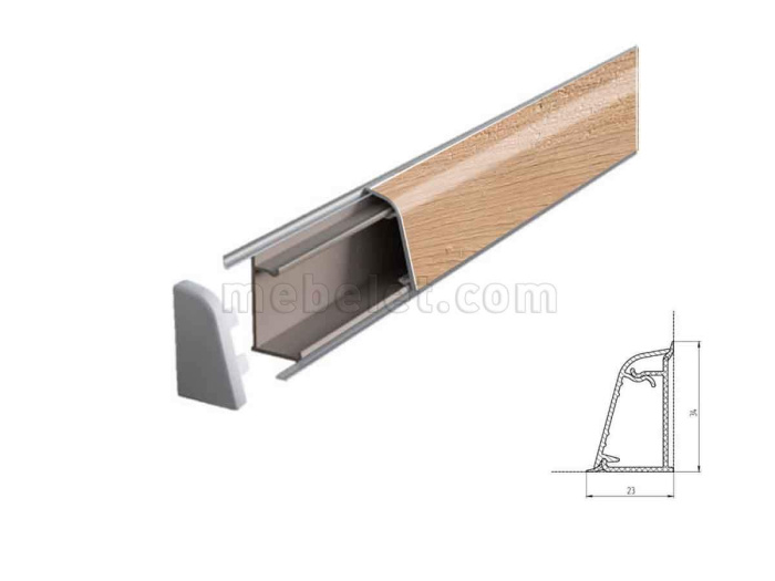 2612/Айриш Оак Плинтус TwinC 4,2м SLOTEX