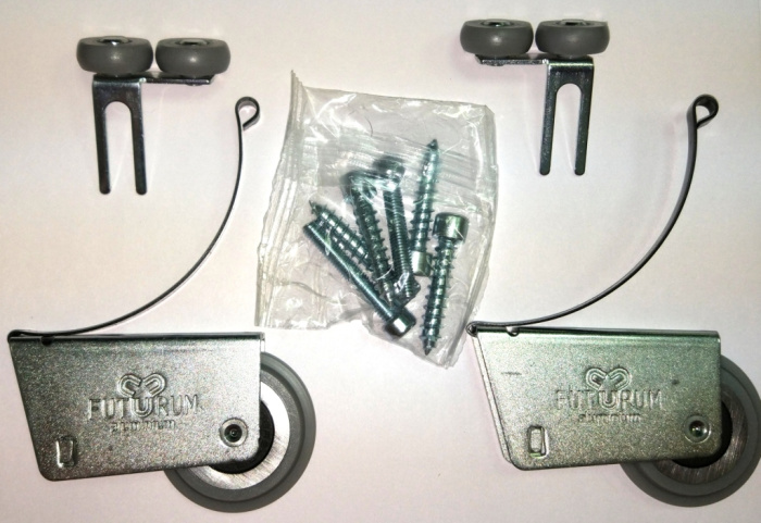 Комплект роликов для ручки С FUTURUM универсальные ( 2 верх+2 нижн+6 винт)