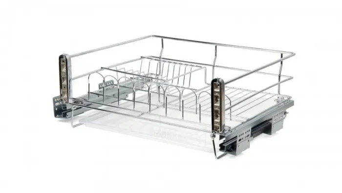 Корзина 600 1-ур с бок кр. скр. мон.c дов.+ поддон, хром MERCURY BOYARD