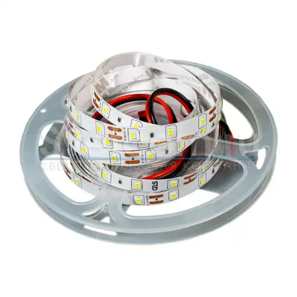 Лента светодиодная L 5м, ширина 8мм, 60 LED,  12 В, холодный белый 6000К