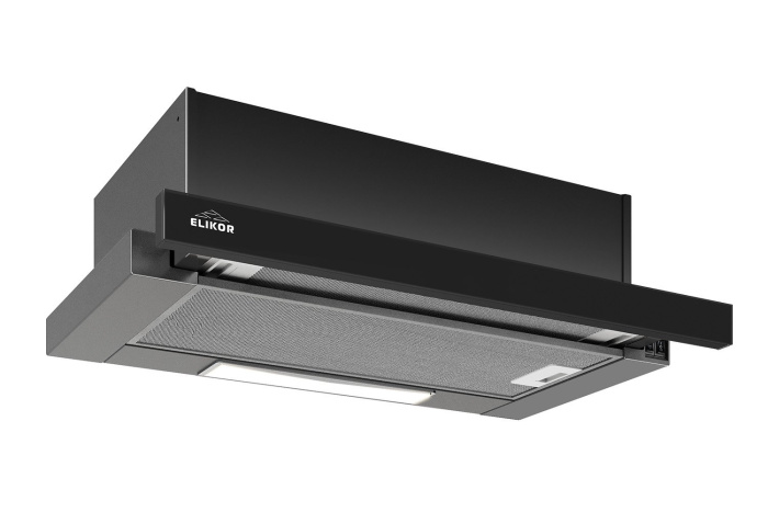 Вытяжка Slide 50П-430 (черный/черный) 430 м.куб/ч ELIKOR
