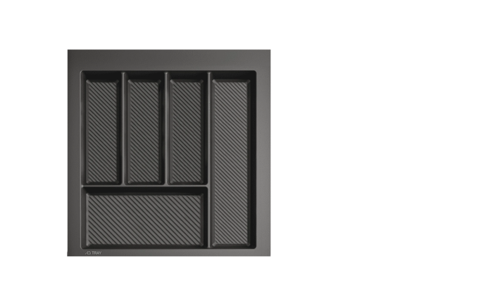 Лоток для ложек и вилок 500 мм AQ TRAY графит