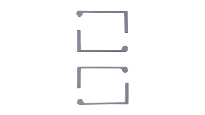 Комплект закрытых заглушек 101.01 профильных ручек, серый BOYARD (200)