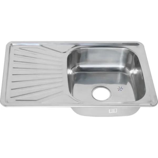 Мойка 780*480*160*0,6мм полированная с сифоном MELANA (10)