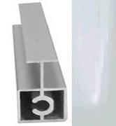 АЛ Белый глянец Рамка средняя 6м (к узкой системе) МП