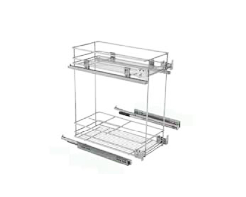 Корзина 300 фасадн. крепл. 2-ярусн. напр. част. выдв. Hettich с дов. Vibo