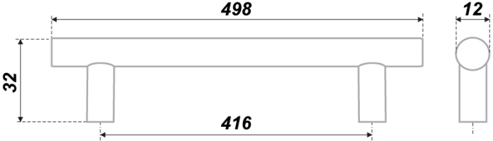 Ручка-рейлинг 002CP.5/416 BOYARD (10)