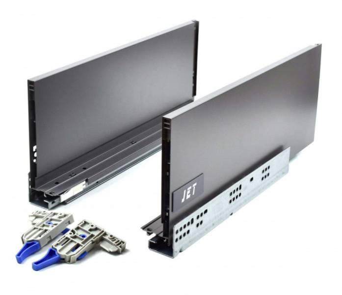 Ящик JETBOX ULTRA Push Open Н-170 с дов. полн. выдв. 400мм антрацит
