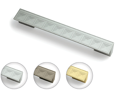 Ручка-скоба Пластик С32 128мм, металлик (300 шт) РАСПРОДАЖА!!!