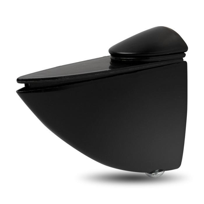 Полкодержатель 304 малый  декорат, черный CAIMAN JET