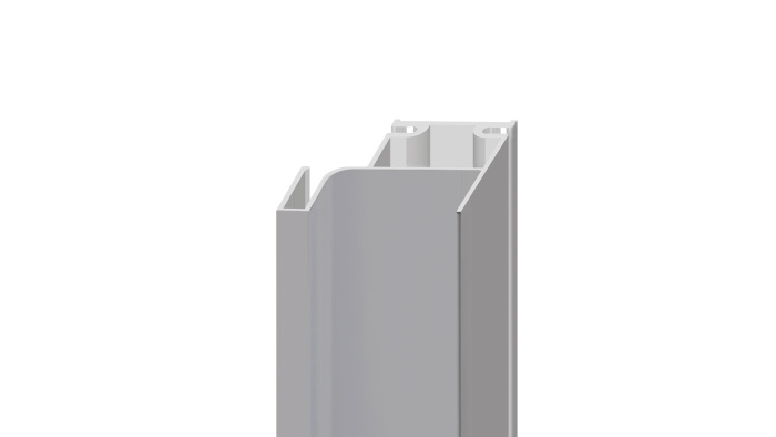 Ручка-профиль GOLA  для вертикальных баз L-обр 3м хром сатиновый BOYARD (20)