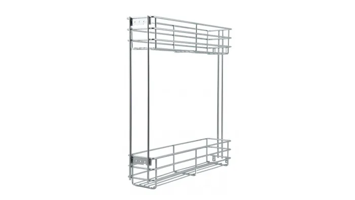 Корзина 150 боков. крепл. 2-х ярусн. без направляющих, графит, Belissimo  BOYARD