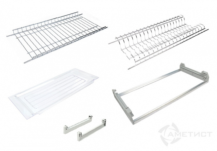 Посудосушитель 2-ур. база 500 мм, хром SIENA Ametist Италия