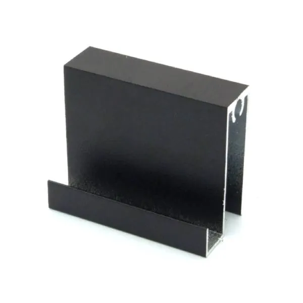 АЛ Черный матовый Рамка нижняя 6 м ( к узкой системе 161,162) 225 б/камеры МП