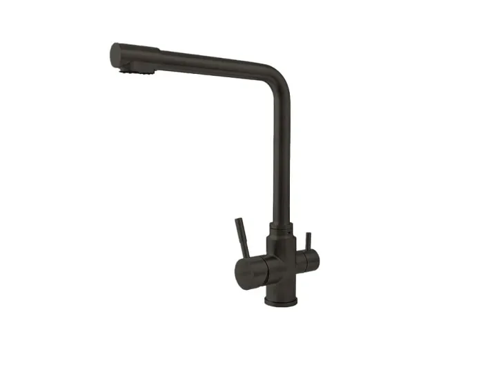 Смеситель "ЛОРЕН" двухрычажный графит ПРЕМИАЛ