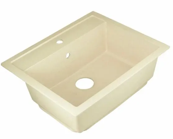 Мойка 610*500 квадратная 011 Белая (Пломбир)